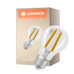 Ledvance Classic LED E27 Pære Filament Klar 2.2W 470lm - 827 Ekstra Varm Hvid | Dæmpbar - Erstatter 40W