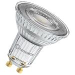 Ledvance LED Spot GU10 PAR16 6.1W 575lm 60D - 927 Ekstra Varm Hvid | Bedste Farvegengivelse - Dæmpbar - Erstatter 80W