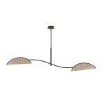 Emibig Loftlampe Lotus Stål Sort | Egnet til 2x E14 - Max 10W