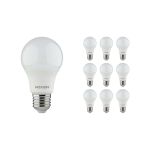 Fordelspakke 10x Noxion Lucent Classic LED E27 Pære matt 4.9W 480lm - 840 kold hvid | erstatter 40W