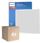 Fordelspakke 4x Philips LED Panel CoreLine RC132V 26W 3400lm - 830 Varm Hvid | 60x60cm - UGR <22
