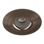 Noxion Forsænket Spot Logic MR16 Vipbar Bronze | 92mm - Udsnit 80mm - IP20 - incl. GU10 Sokkel 