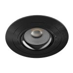 Noxion Forsænket Spot Logic MR16 Vipbar Sort | 92mm - Udsnit 80mm - IP20 - incl. GU10 Sokkel 