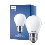 Philips Master Value LED Lustre E27 Kugle matt 3.4W 470lm - 927 ekstra varm hvid | bedste farvegengivelse - dæmpbar - erstatter 40W