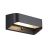 Nordlux Marcellio Vægbelysning Sort 5W 400lm - 830 Varm Hvid| IP54 - med Kontakt