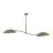 Emibig Loftlampe Lotus Stål Sort | Egnet til 2x E14 - Max 10W