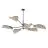 Emibig Loftlampe Lotus Stål Sort | Egnet til 6x E14 - Max 10W