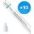 Fordelspakke 10x Philips LED Lysrør T8 MASTER Value (EM/Mains) Ultra Output 23W 3700lm - 865 dagslys | 150cm - erstatter 58W