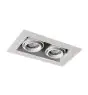 Noxion Forsænket Spot Kantfri Pro 2x MR16 Vipbar Hvid | Udsnit 181x97mm - GU10 sokkel