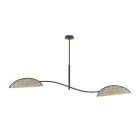 Emibig Loftlampe Lotus Stål Sort | Egnet til 2x E14 - Max 10W