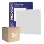 Fordelspakke 5x Noxion LED Panel Ecowhite V4.0 28W 3200lm - 830 Varm Hvid | 60x60cm - UGR 