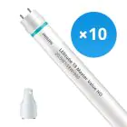 Fordelspakke 10x Philips LED Lysrør T8 MASTER Value (EM/Mains) High Output 20.5W 3100lm - 840 kold hvid | 150cm - erstatter 58W